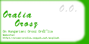 oralia orosz business card